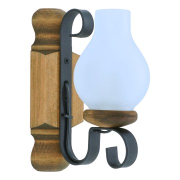 Sieninis šviestuvas RUSTIC 1xE14/40W/230V bukas - FSC sertifikuota