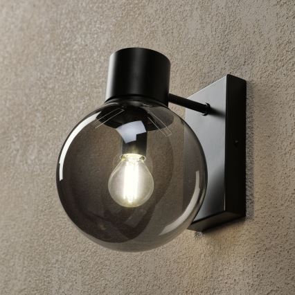 Sieninis šviestuvas SFERIO 1xE14/5W/230V juoda/dūminė juoda