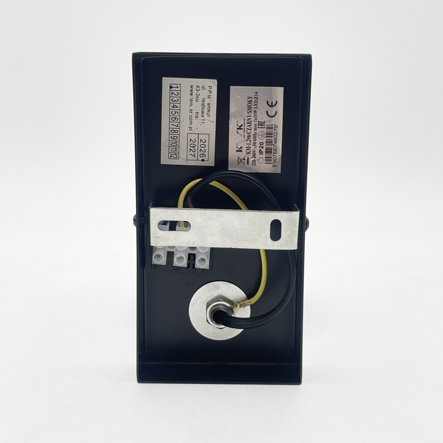 Sieninis šviestuvas SFERIO 1xE14/5W/230V juoda/dūminė juoda