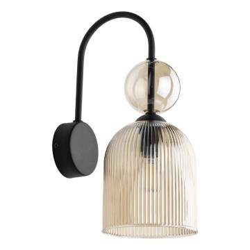 Sieninis šviestuvas SOPHIA 1xE14/10W/230V juoda/dūminė smėlinė