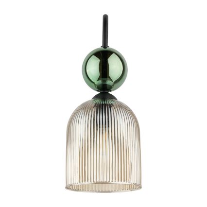 Sieninis šviestuvas SOPHIA 1xE14/10W/230V juoda/žalia/dūminė smėlinė