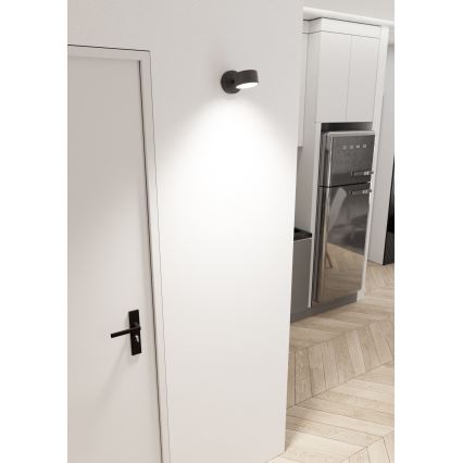 Sieninis šviestuvas SORA 1xGX53/12W/230V juoda