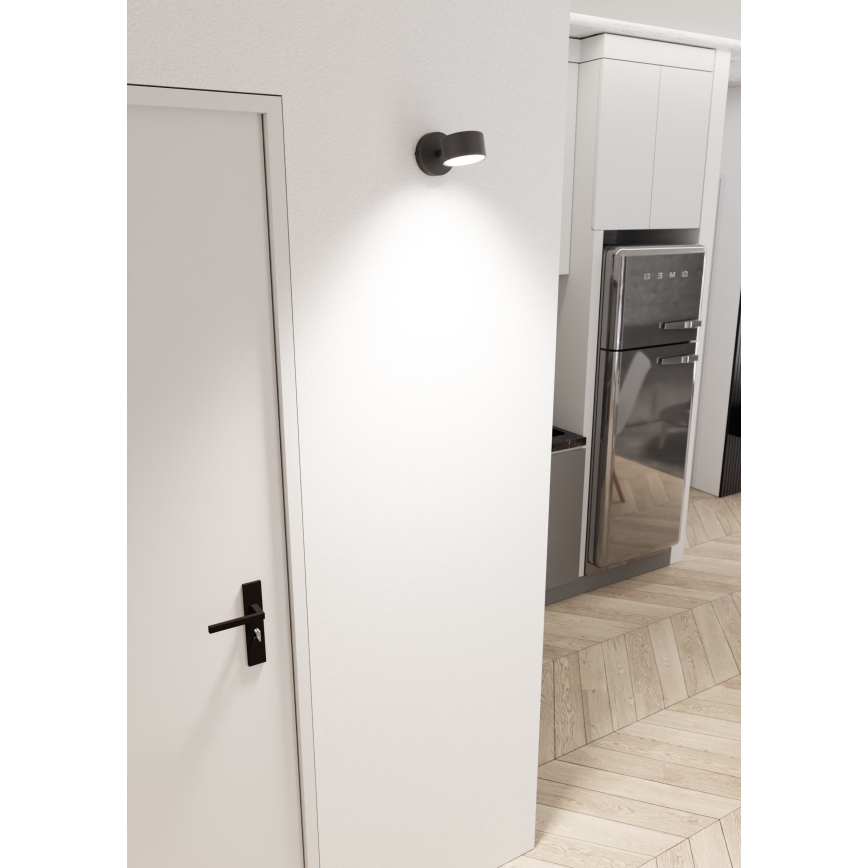 Sieninis šviestuvas SORA 1xGX53/12W/230V juoda