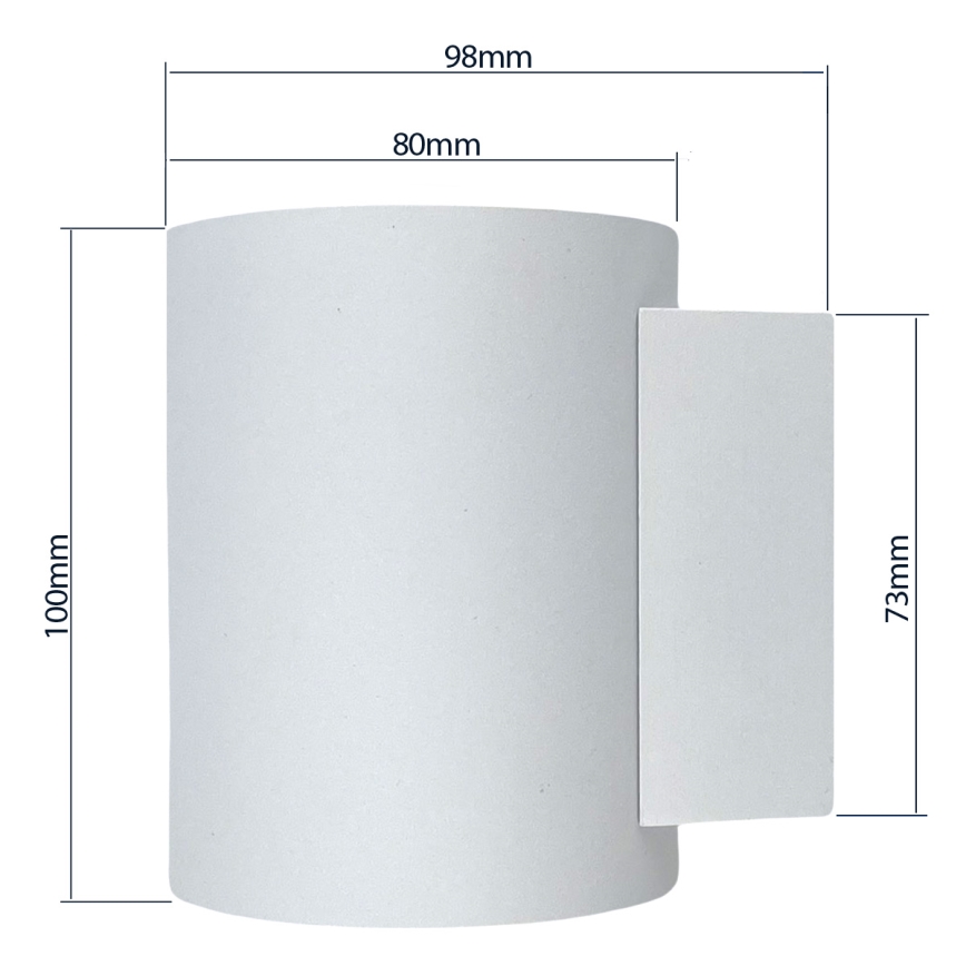 Sieninis šviestuvas SQUALLA TUBA 1xG9/50W/230V baltas/auksinis