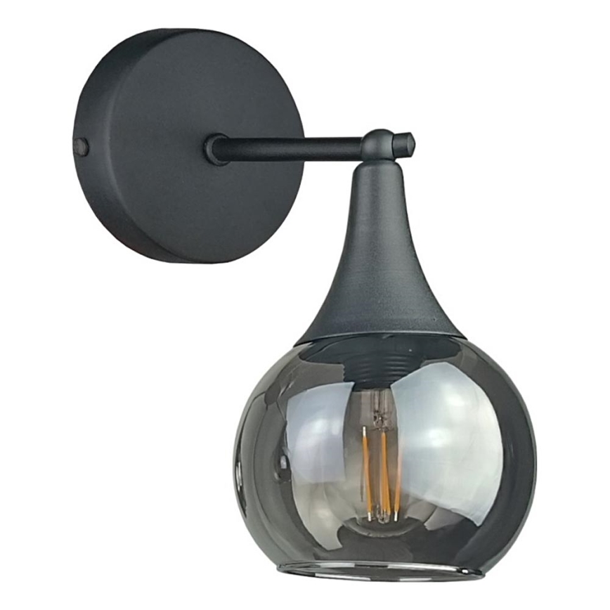 Sieninis šviestuvas STAR 1xE27/60W/230V juoda/dūminis juoda