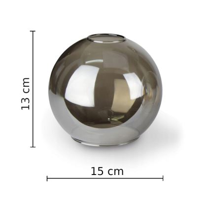 Sieninis šviestuvas STAR 1xE27/60W/230V juoda/dūminis juoda