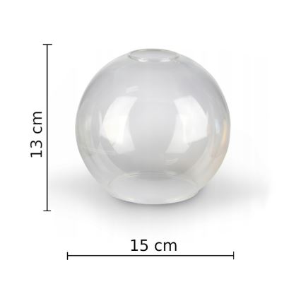 Sieninis šviestuvas STAR 1xE27/60W/230V juoda/permatoma