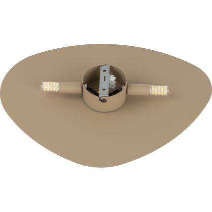 Sieninis šviestuvas STONE 2xG9/8W/230V 30x39 cm smėlio spalva