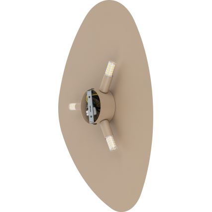 Sieninis šviestuvas STONE 3xG9/8W/230V 37x49 cm smėlio spalva
