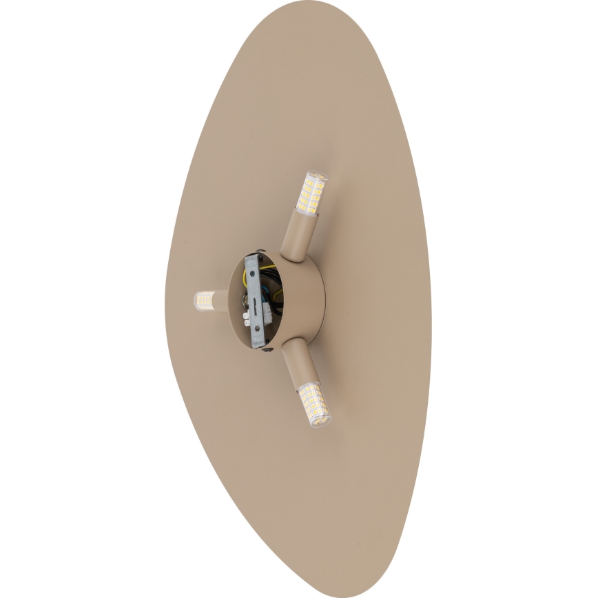 Sieninis šviestuvas STONE 3xG9/8W/230V 37x49 cm smėlio spalva