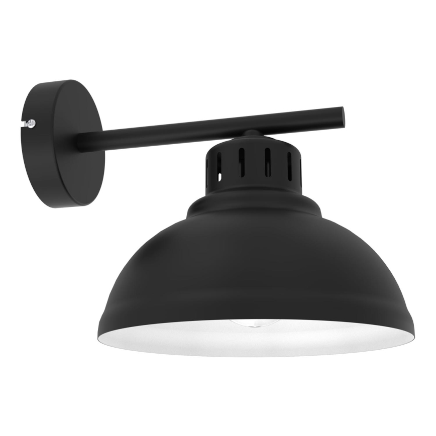 Sieninis šviestuvas SVEN 1xE27/15W/230V juoda