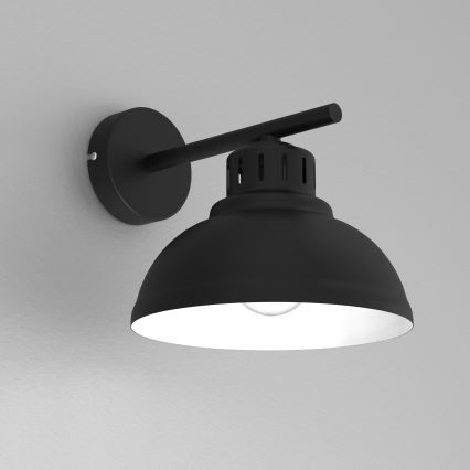 Sieninis šviestuvas SVEN 1xE27/15W/230V juoda