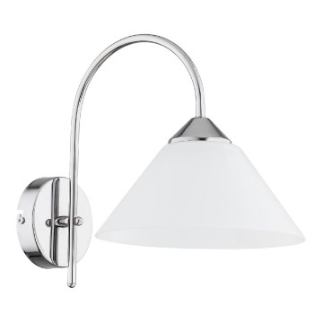 Sieninis šviestuvas TAPER 1xE27/15W/230V blizgus chromas