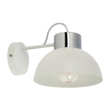 Sieninis šviestuvas TEDI 1xE27/60W/230V balta/blizgus chromas