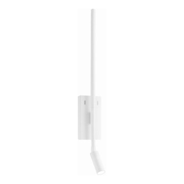 Sieninis šviestuvas TORCH LED/6W/230V + LED/3W, baltas