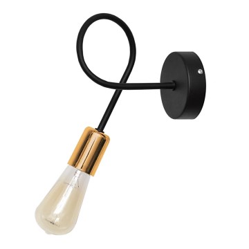 Sieninis šviestuvas TUBE 1xE27/15W/230V juoda