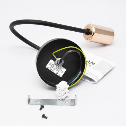 Sieninis šviestuvas TUBE 1xE27/15W/230V juoda