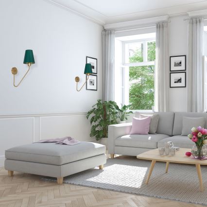 Sieninis šviestuvas VICTORIA 1xE27/60W/230V žalia
