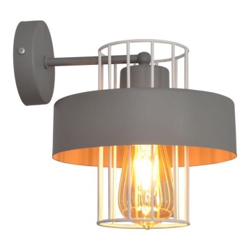 Sieninis šviestuvas VOLTA 1xE27/15W/230V pilkas