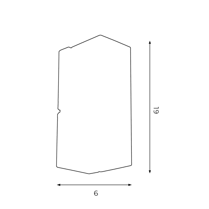 Sieninis šviestuvas WALL 1xGU10/8W/230V baltas