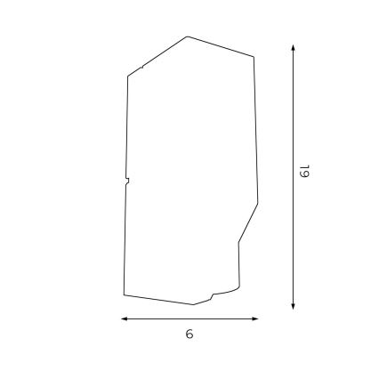 Sieninis šviestuvas WALL 1xGU10/8W/230V baltas/varis