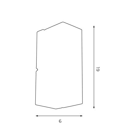 Sieninis šviestuvas WALL 1xGU10/8W/230V juodas