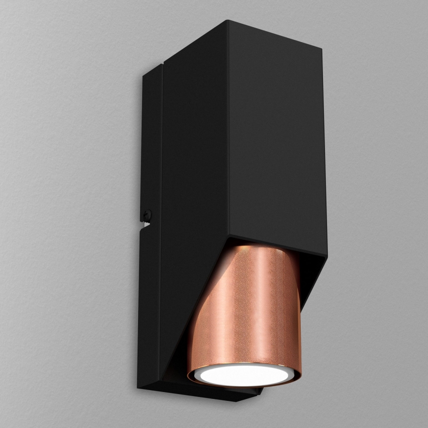 Sieninis šviestuvas WALL 1xGU10/8W/230V juodas/varis