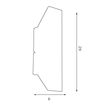 Sieninis šviestuvas WALL 2xGU10/8W/230V baltas