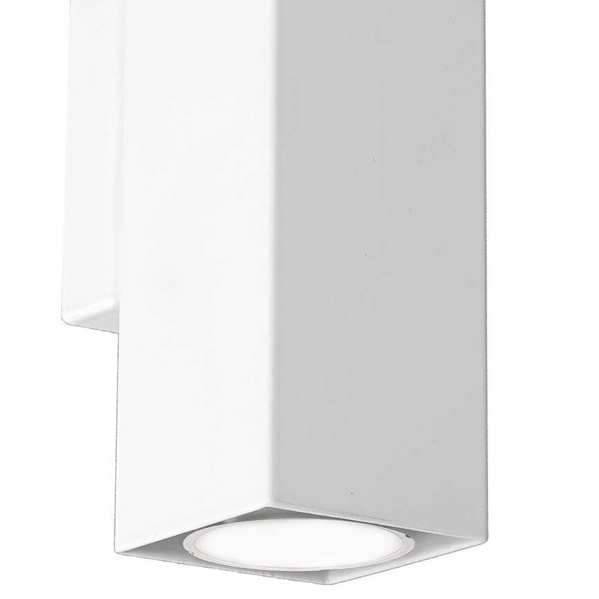 Sieninis šviestuvas WALL 2xGU10/8W/230V baltas