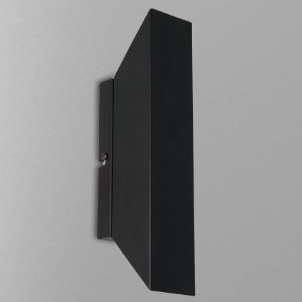 Sieninis  šviestuvas WALL 2xGU10/8W/230V juodas