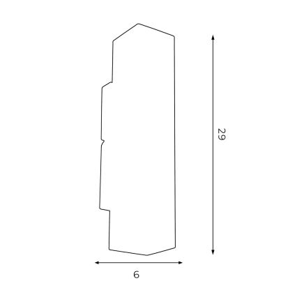 Sieninis šviestuvas WALL 2xGU10/8W/230V juodas