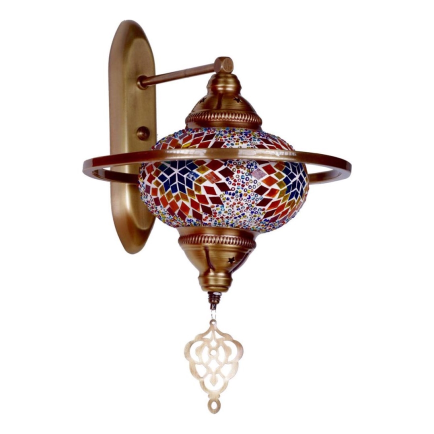 Sieninis šviestuvas YENI 1xE27/40W/230V bronzinis