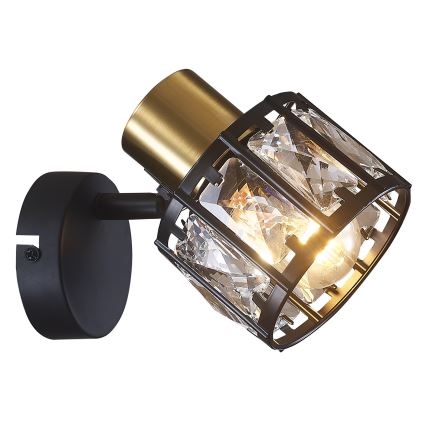 Sieninis šviestuvas ZAHARA 1xE27/10W/230V juodas