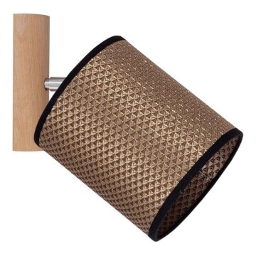 Sieninis taškinis šviestuvas BENITA 1xE27/25W/230V ruda/ąžuolas