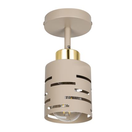 Sieninis taškinis šviestuvas ELEN 1xE27/35W/230V smėlio spalvos/auksinis