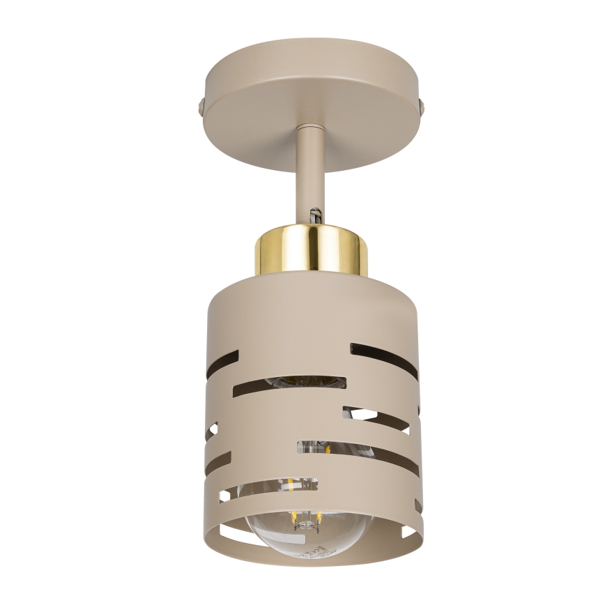 Sieninis taškinis šviestuvas ELEN 1xE27/35W/230V smėlio spalvos/auksinis