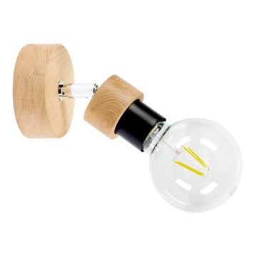 Sieninis taškinis šviestuvas MARJOLAINE 1xE27/25W/230V, ąžuolo spalvos