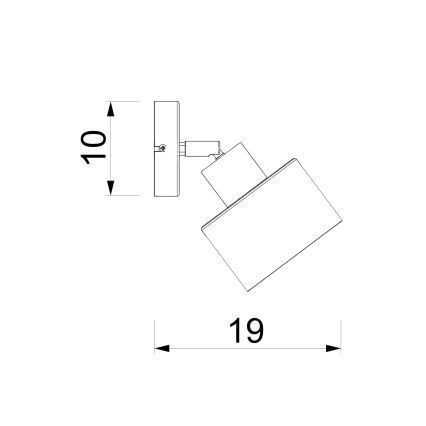 Sieninis taškinis šviestuvas PARKLA 1xE27/15W/230V smėlinė/auksinė
