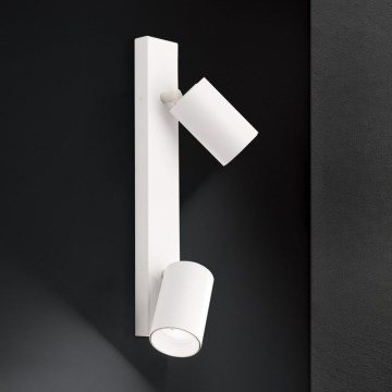 Sieninis taškinis šviestuvas SEAN 2xGU10/13W/230V baltas