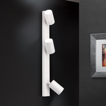 Sieninis taškinis šviestuvas SEAN 3xGU10/13W/230V, baltas