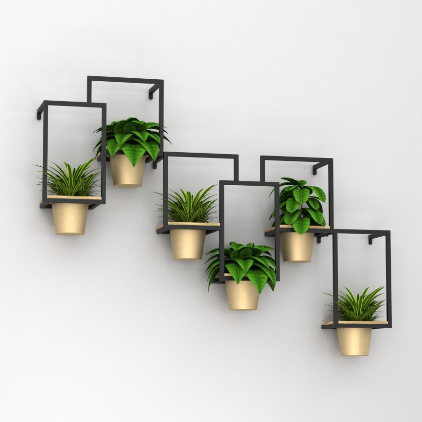 Sieninis vazonas 46x36cm auksinis