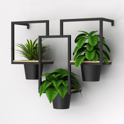 Sieninis vazonas 46x53 cm juoda