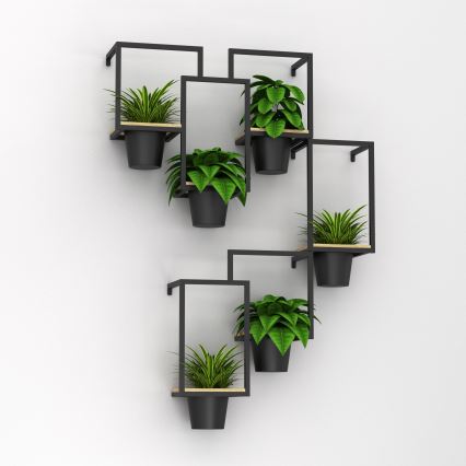 Sieninis vazonas 46x53 cm juoda