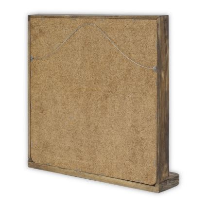 Sieninis veidrodis 33x32,5 cm pušis/mėlyna