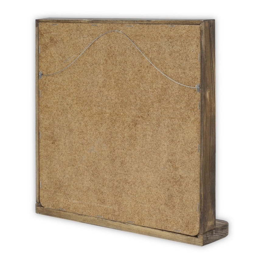 Sieninis veidrodis 33x32,5 cm pušis/mėlyna