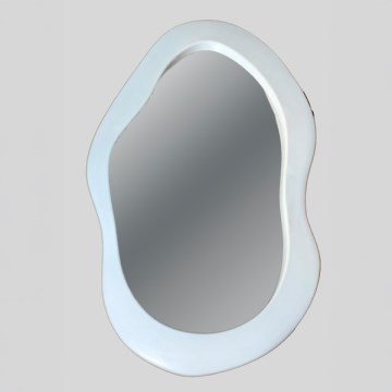 Sieninis veidrodis 95x55 cm balta