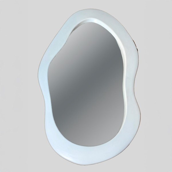 Sieninis veidrodis 95x55 cm balta