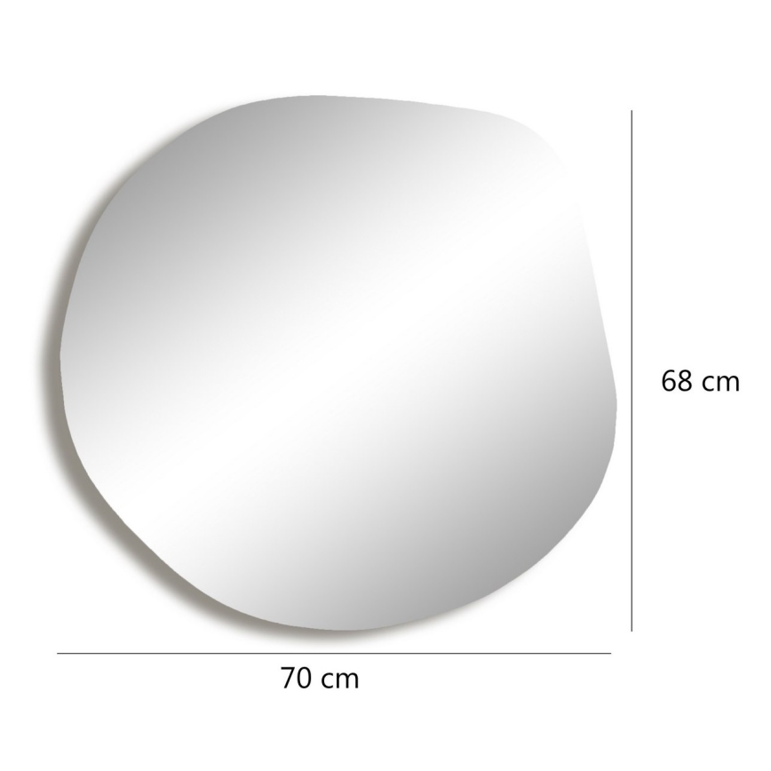 Sieninis veidrodis ASSO 70x67 cm auksas