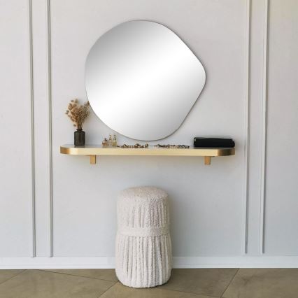 Sieninis veidrodis ASSO 70x67 cm auksas