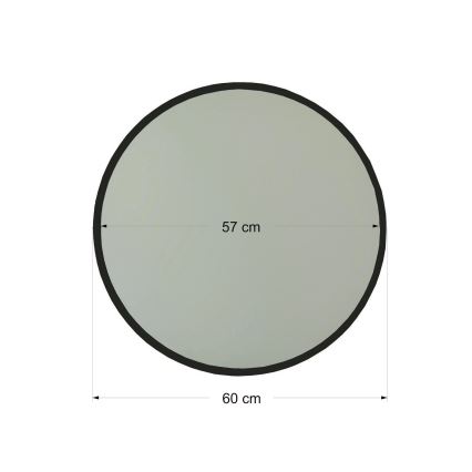 Sieninis veidrodis AYNA 60 cm juodas